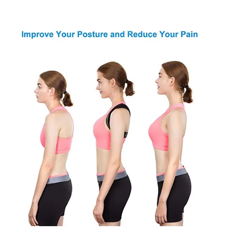 Adjustable Posture Corrector Back Brace Comfortable Posture Trainer for Spinal Alignment & Posture Support Humpback Straightener